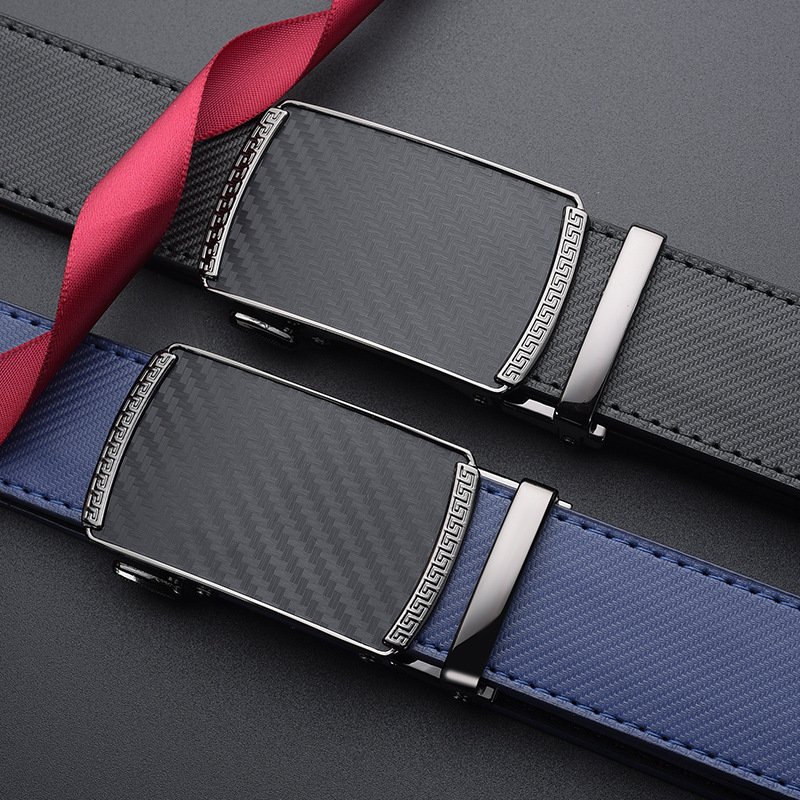 Premium Automatic Leather Belt 3.5cm Automatic Buckle Premium Genuine Leather Belt Matching Automatic Buckle Belt Men