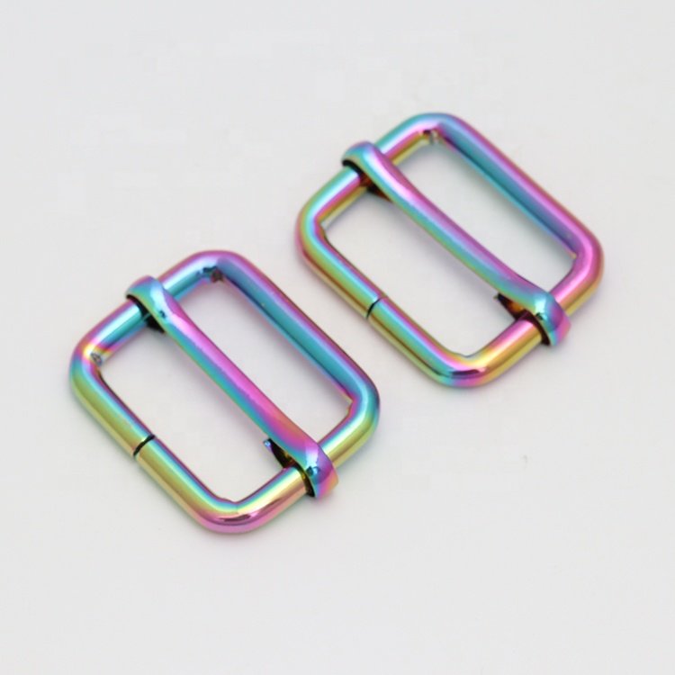Hot sales iron Metal Slider Buckle adjustable slider Release buckle Adjustable metal buckle