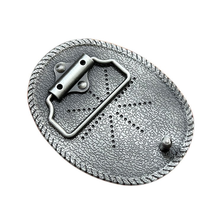 Factory whole sale Plain Belt Buckle antique brass floral western cowboy plate Buckle