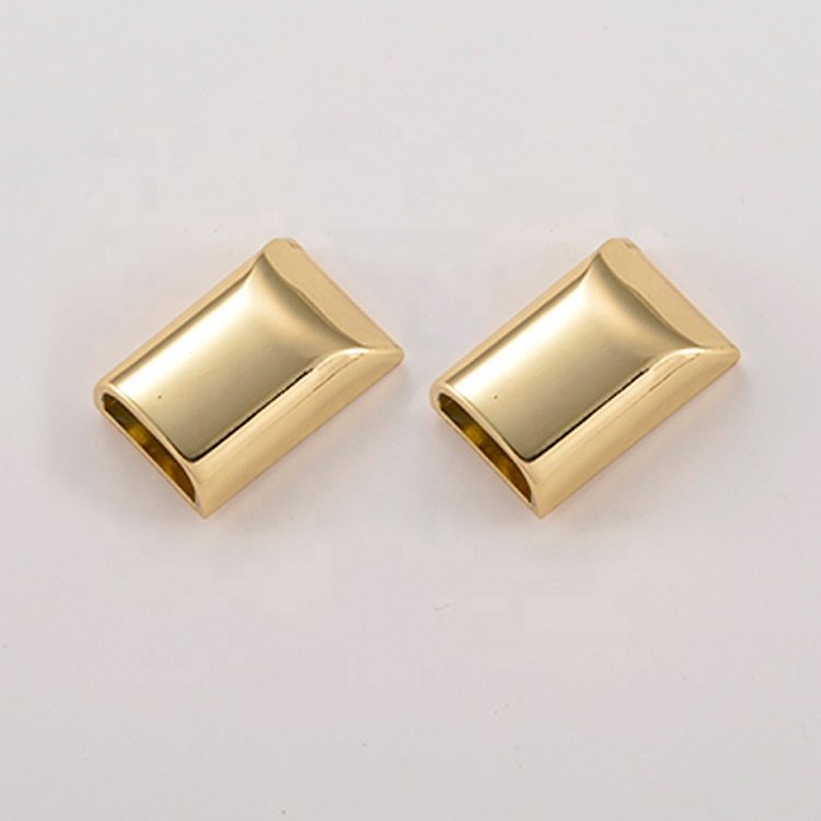 Luggage Metal Zipper Slider End Light gold Zinc Alloy Zipper End 10mm Handbag Accessories Zipper End Buckle