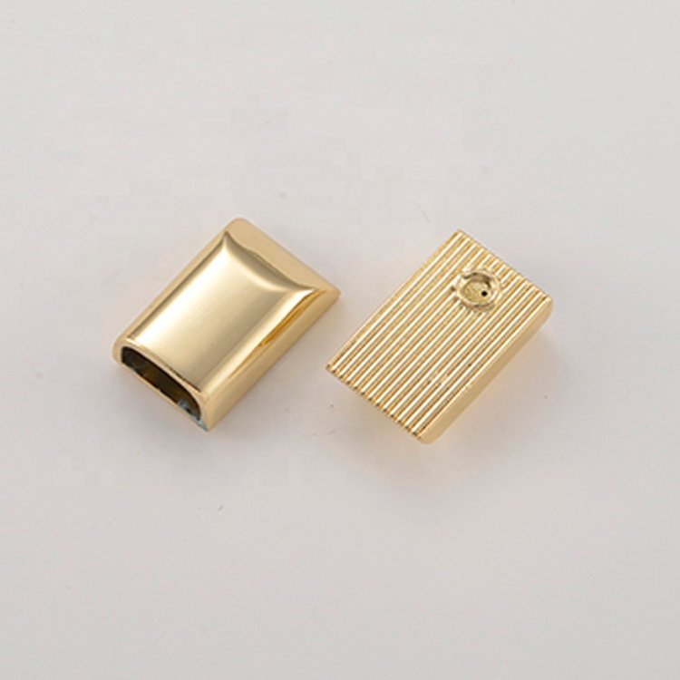 Luggage Metal Zipper Slider End Light gold Zinc Alloy Zipper End 10mm Handbag Accessories Zipper End Buckle