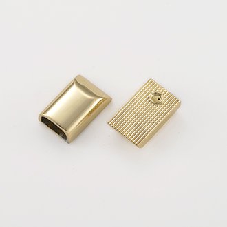 Luggage Metal Zipper Slider End Light gold Zinc Alloy Zipper End 10mm Handbag Accessories Zipper End Buckle