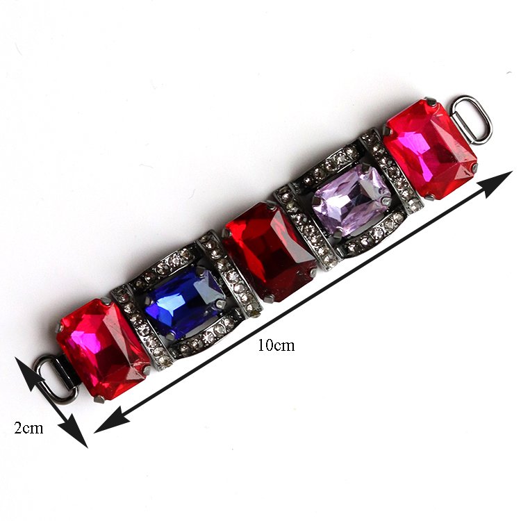 wholesale guangzhou glass rhinestones welding diamond shoe accessories rhinestone buckle for flip flops