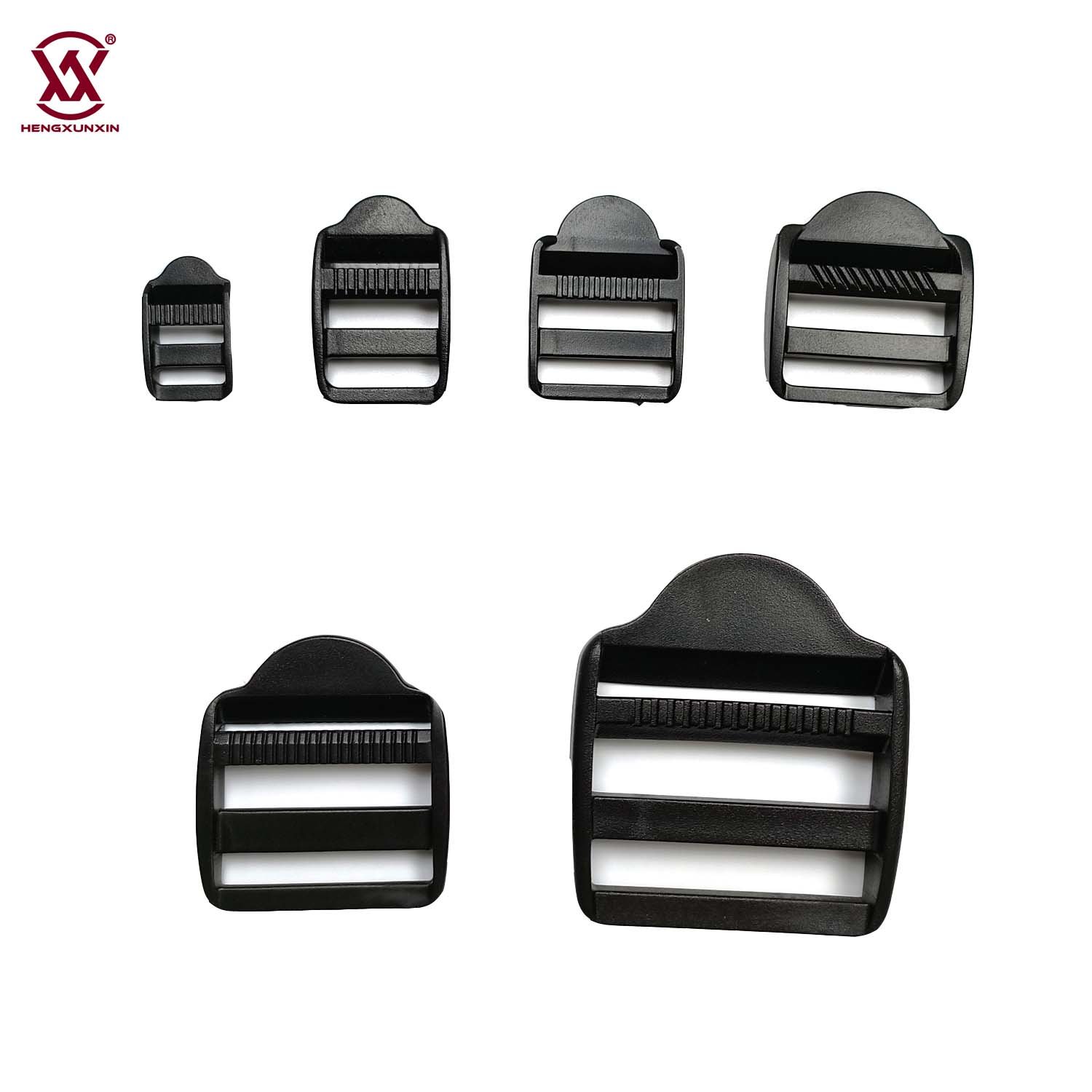 Strong Pull Flat Plastic Tension Ladder Lock 13mm 20mm 25mm 32mm 38mm Pom Buckle Strap for Backpack Webbing Belts and Bags