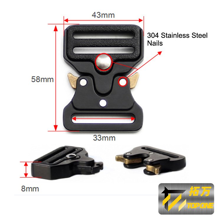 33mm Decorative Buckle for Dog Collar Outdoor belt accessories