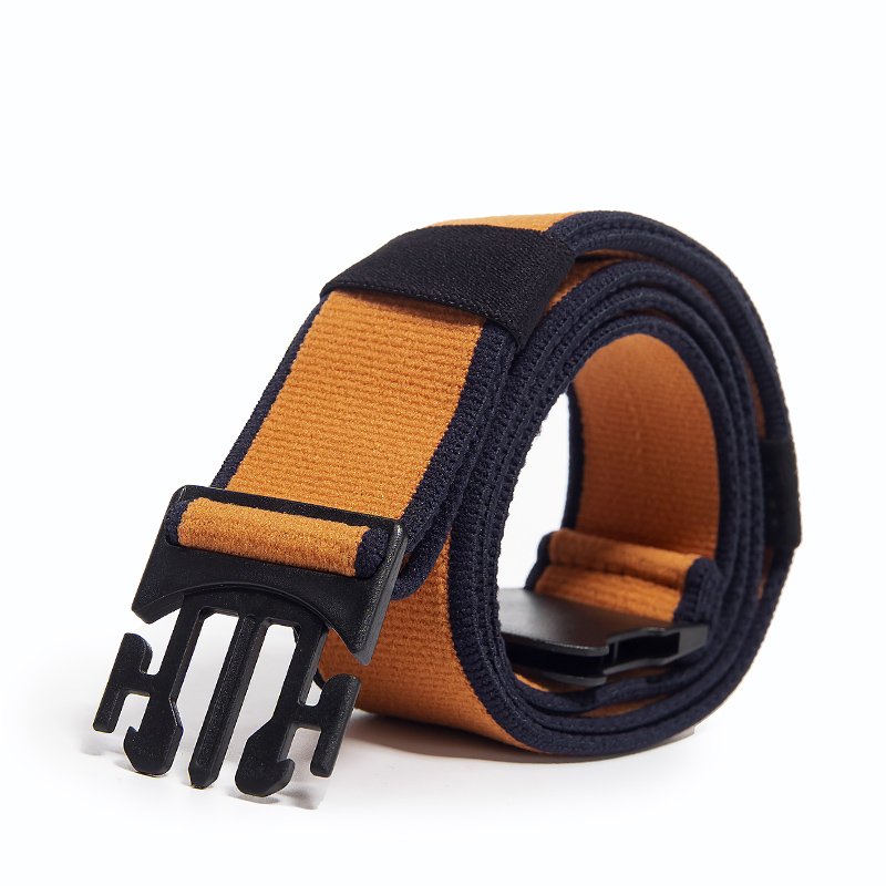 Customized Elastic Fabric Belt for Men and Women with Multicolor Plastic Buckle Outdoor Sport Belts