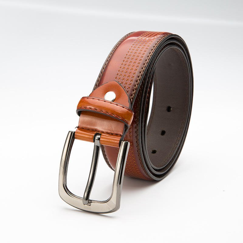 Hot Selling Fashion Retro Three-color Casual Needle Buckle Belt Custom Leather Mens Belt