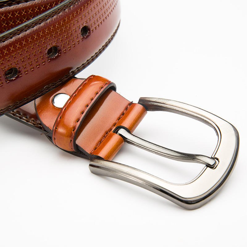 Hot Selling Fashion Retro Three-color Casual Needle Buckle Belt Custom Leather Mens Belt