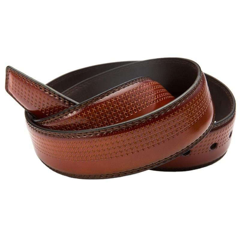 Hot Selling Fashion Retro Three-color Casual Needle Buckle Belt Custom Leather Mens Belt