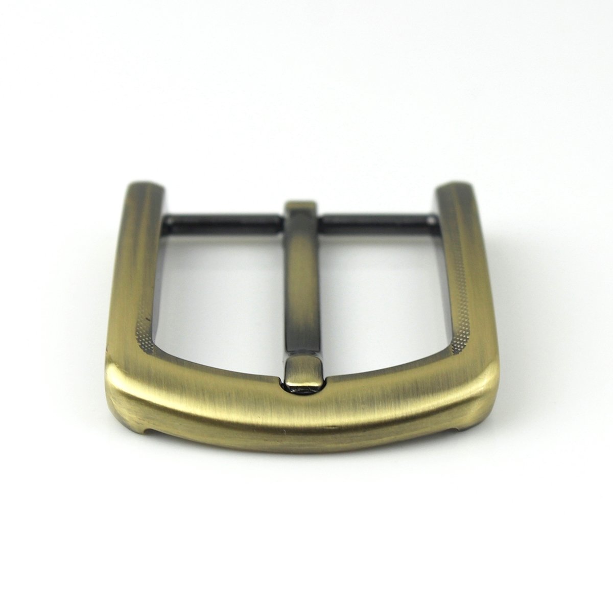 40mm Alloy Brushed Men Belt Buckle Bronze End Bar Single Pin Half Buckle Fit for 37-39mm Belt Leather Craft Belt Accessories