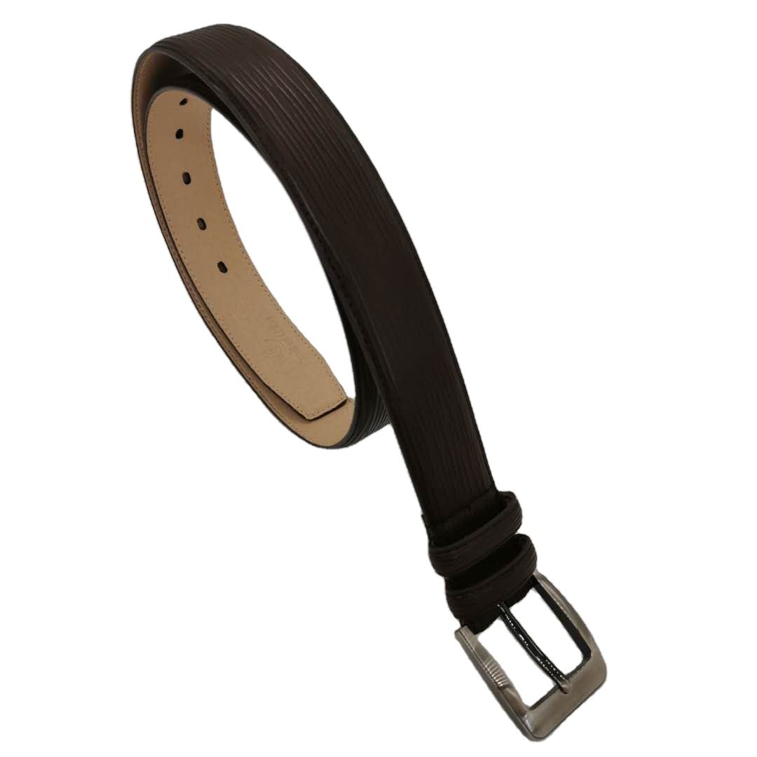 Superior Quality Men's belt Real leather belt metal zinc alloy buckle Smooth Leather Business style belt for men