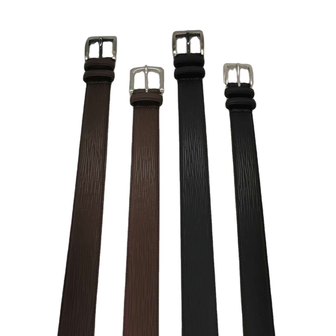 Superior Quality Men's belt Real leather belt metal zinc alloy buckle Smooth Leather Business style belt for men