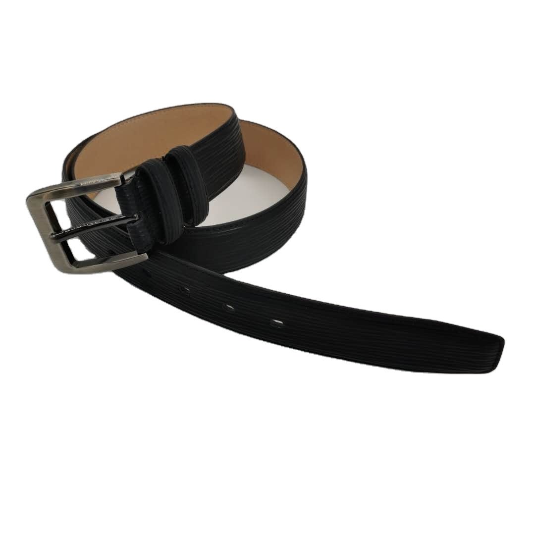 Superior Quality Men's belt Real leather belt metal zinc alloy buckle Smooth Leather Business style belt for men