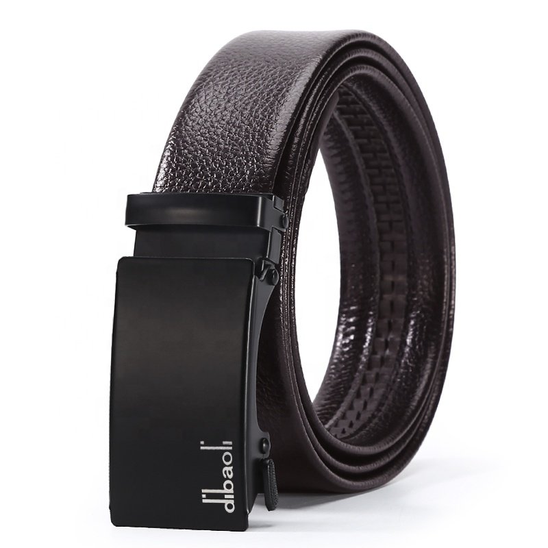 Wholesale best price newly style high standard men's belt automatic iron buckle high quality leather belts