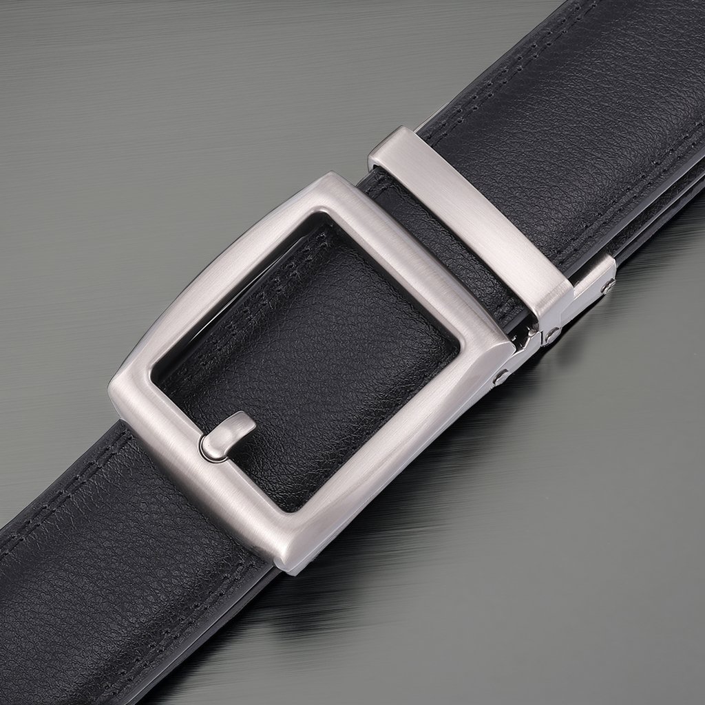 Wholesale Factory Custom New Style Business Belt High Quality Genuine Cowhide Leather Alloy Automatic Buckle Men's Logo Design