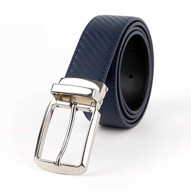 Men high-end genuine leather belt business casual pin buckle men belt simple fashion men belt with customizable logo