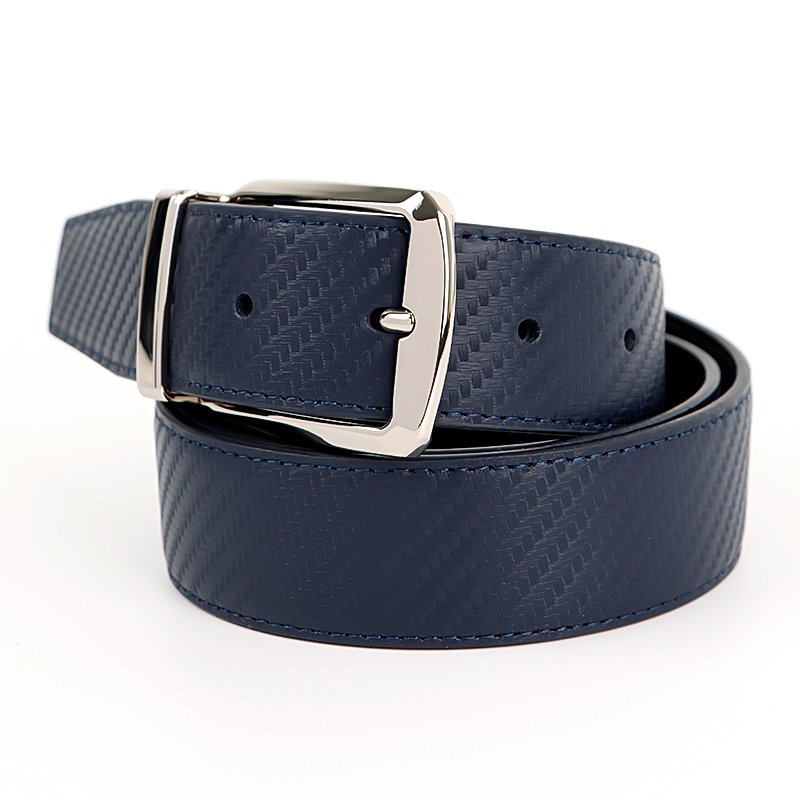 Men high-end genuine leather belt business casual pin buckle men belt simple fashion men belt with customizable logo