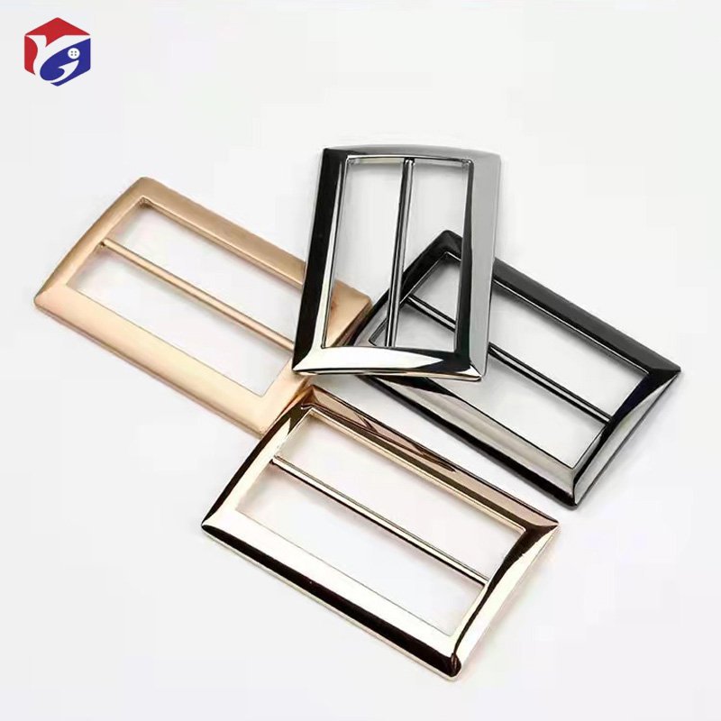 Pink Metal Slide Buckle For Belt Shoulder Strap Pants Coat Windbreaker Glide Strap Keeper Leather Craft Bag Adjuster Sliders