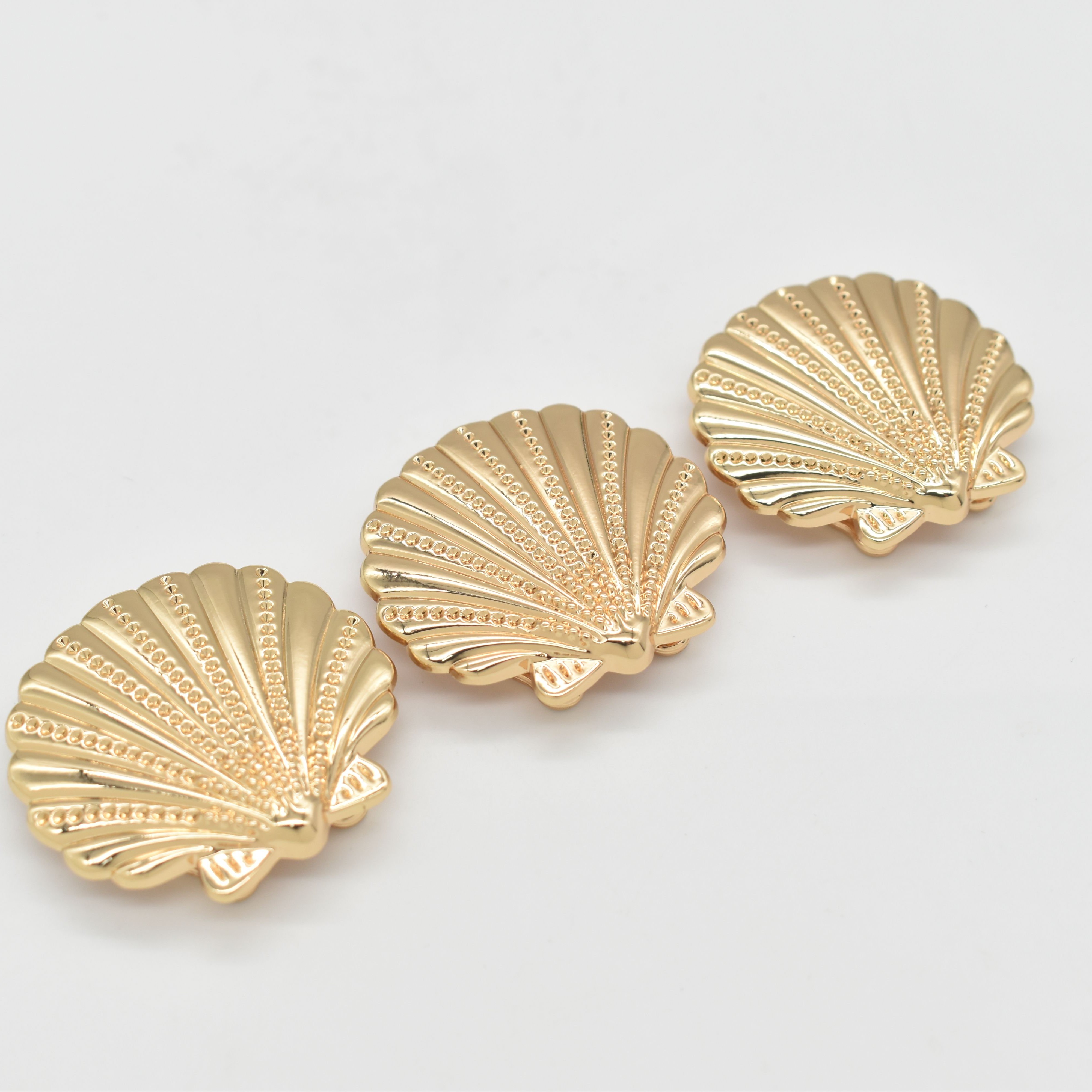 New Fashion Style High Quality Shell Shape Bikini Buckle Saltwater Resistance Accessories Connector For Sex Swimwear Beachwear