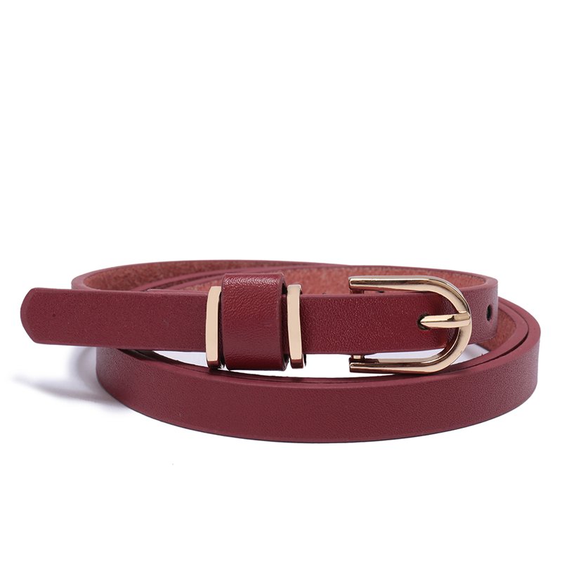 Fashion Skinny 80-135CM Women Belt Leather for Ladies Metal Prong Buckle Skirt Jeans Belts Waist Ornament