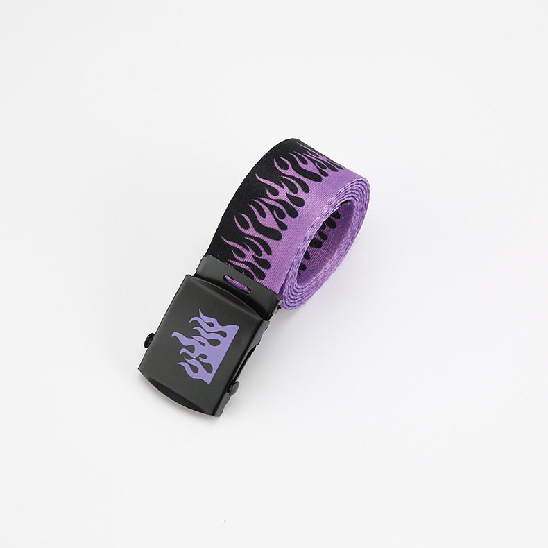 Custom Unisex Canvas Belt Fashionable Casual Style Web Canvas Belts With Mental Buckle
