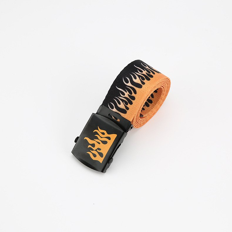Custom Unisex Canvas Belt Fashionable Casual Style Web Canvas Belts With Mental Buckle