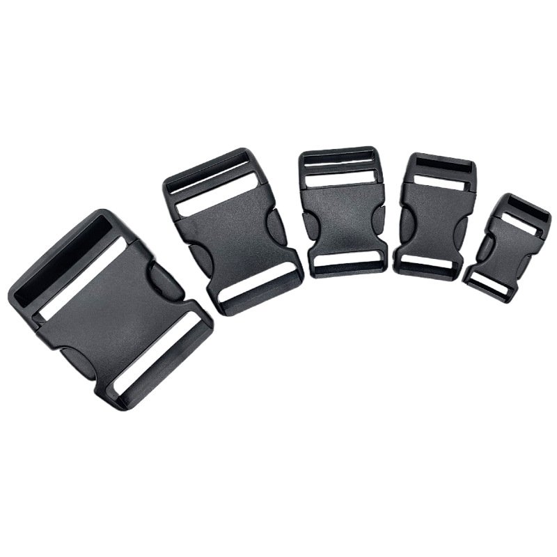 Factory direct sale plastic carabiner backpack webbing fixing safety carabiner plastic buckle