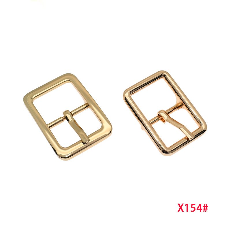 Ready to ship Center Bar Buckle Zamak metal Strap Adjustment pin Buckle Nickel/golden Multiple Sizes Logo available