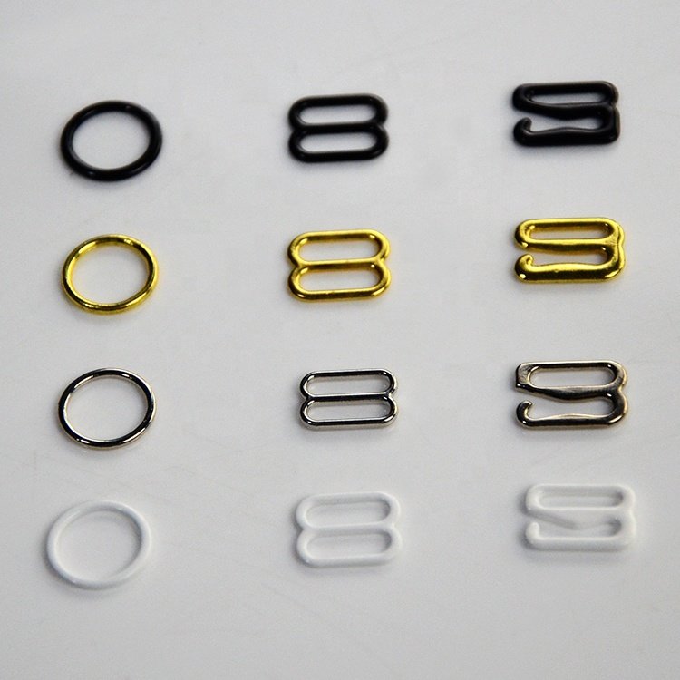 Wholesale Bra Strap Buckles Hooks Sliders Rings for Lingerie swimwear underwear