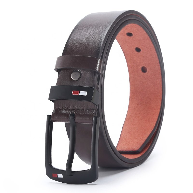Luxury brand men's slide buckle belt synthetic leather belt for men pu leather belts men