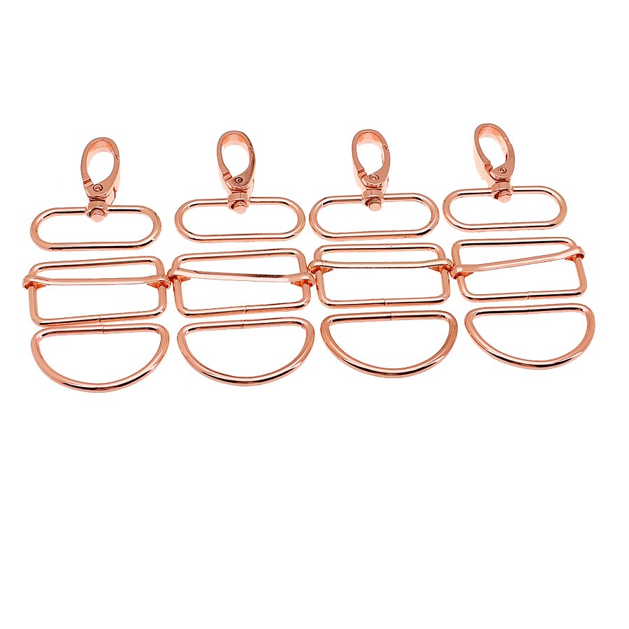 Basic Bag Making Hardware Set Metal Snap Hook Swivel Slider Buckle And D Ring Wholesale