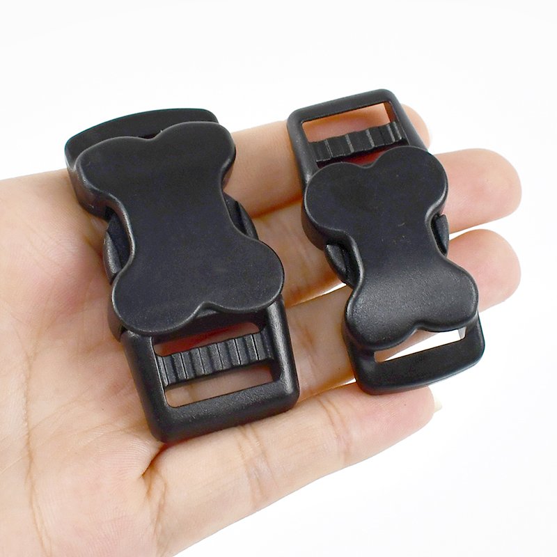 MeeTee BF902 20mm DIY Bag Accessories Plastic Release Buckles with Backpack Strap Black Adjustment Side Quick Release Buckles