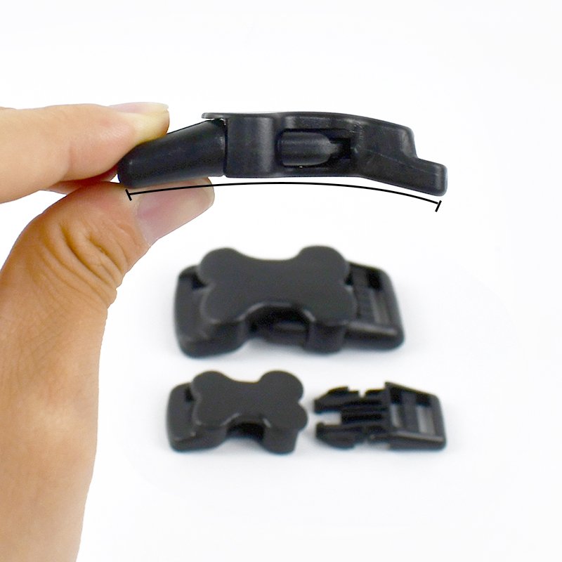 MeeTee BF902 20mm DIY Bag Accessories Plastic Release Buckles with Backpack Strap Black Adjustment Side Quick Release Buckles