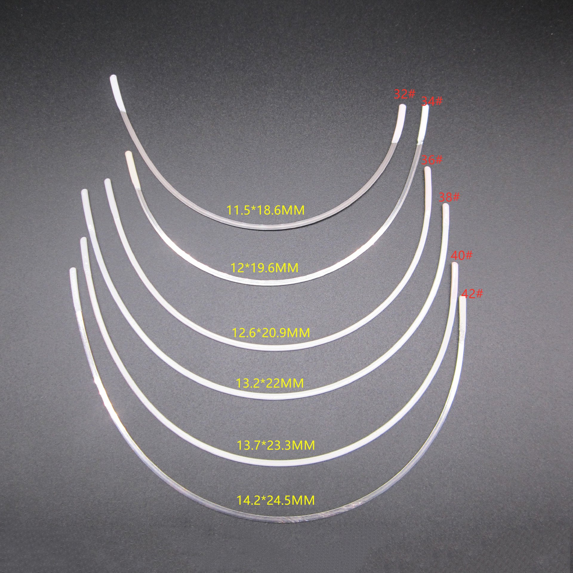 High quality metal underwear accessories flexible stainless steel u shape bra underwire for bras