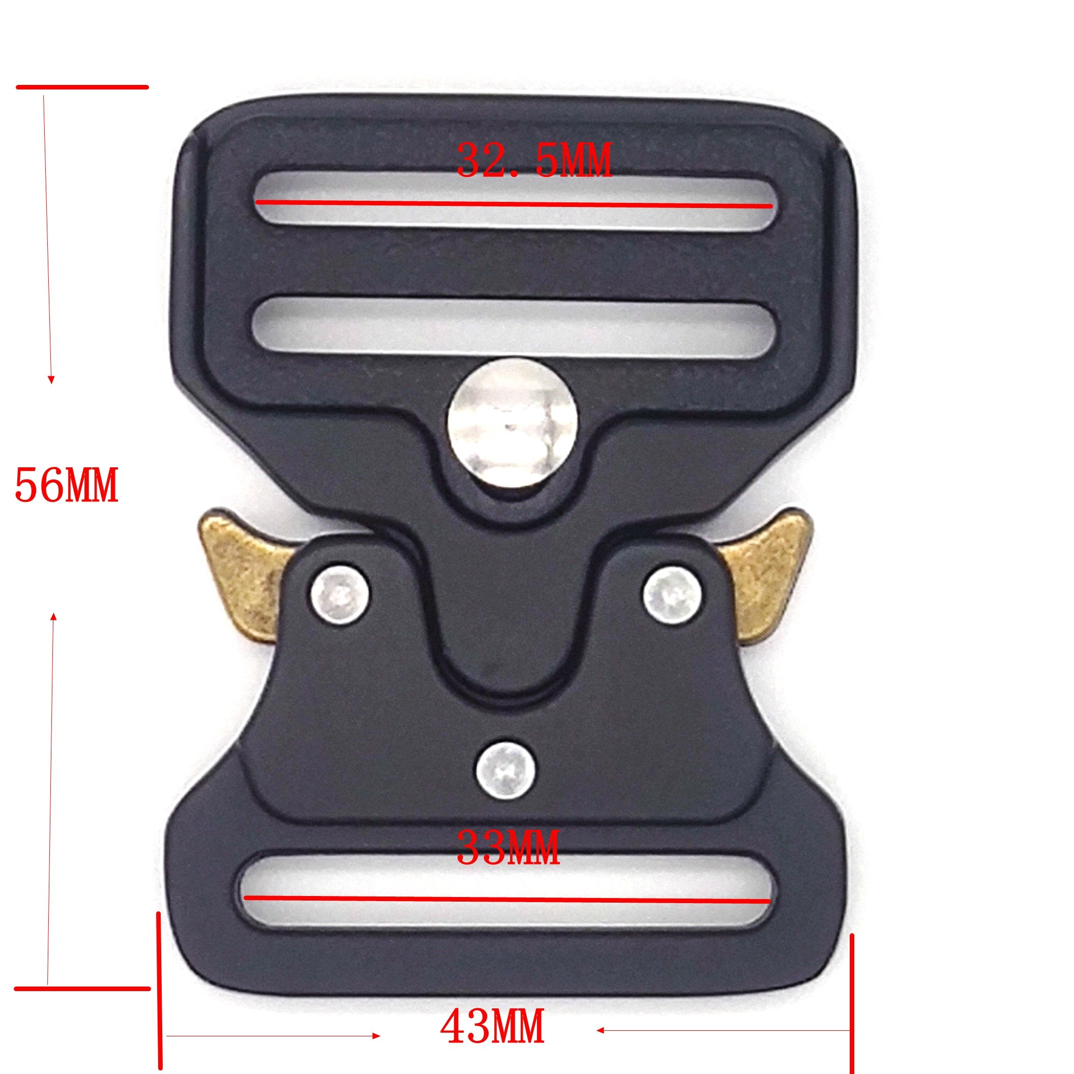 Tactical Belt Buckle Men Outdoor Adjustable Heavy Duty Nylon Belt Strap with Riggers Quick Release Metal Buckle For Men