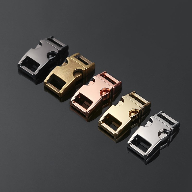 Wholesale Bag Accessories High Quality 20MM 50MM Metal Side Stainless Steel Rose Gold Metal Belt Adjuster Buckle