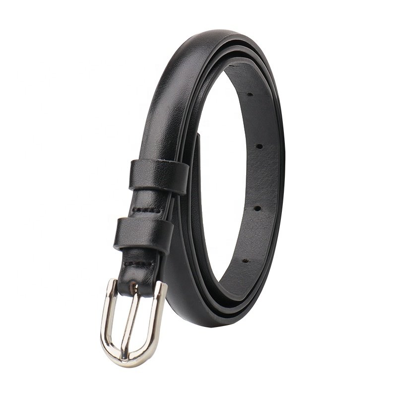 Women's New Korean Version PU Belt Fashion Alloy Needle Buckle Thin Belt the belt for women