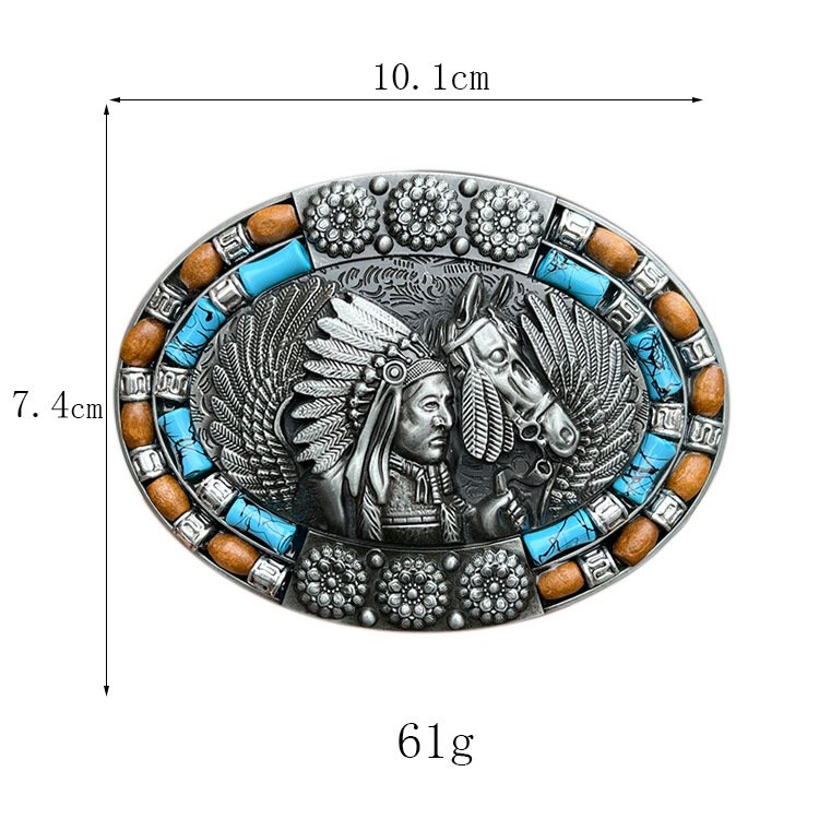 2024 Hot sale Two Tone Shiny Gold Western Cowboy Fashion Designer pattern western buckle Rodeo for Men and Women