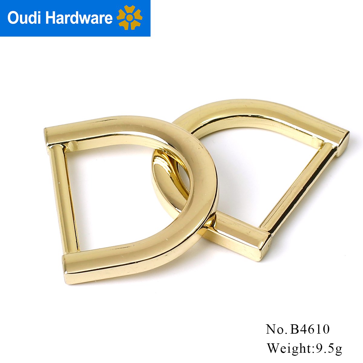 Factory Sale Custom Rectangle D Ring Buckle 1 Inch Zinc Alloy D Ring Key Chain Bag Parts Accessories