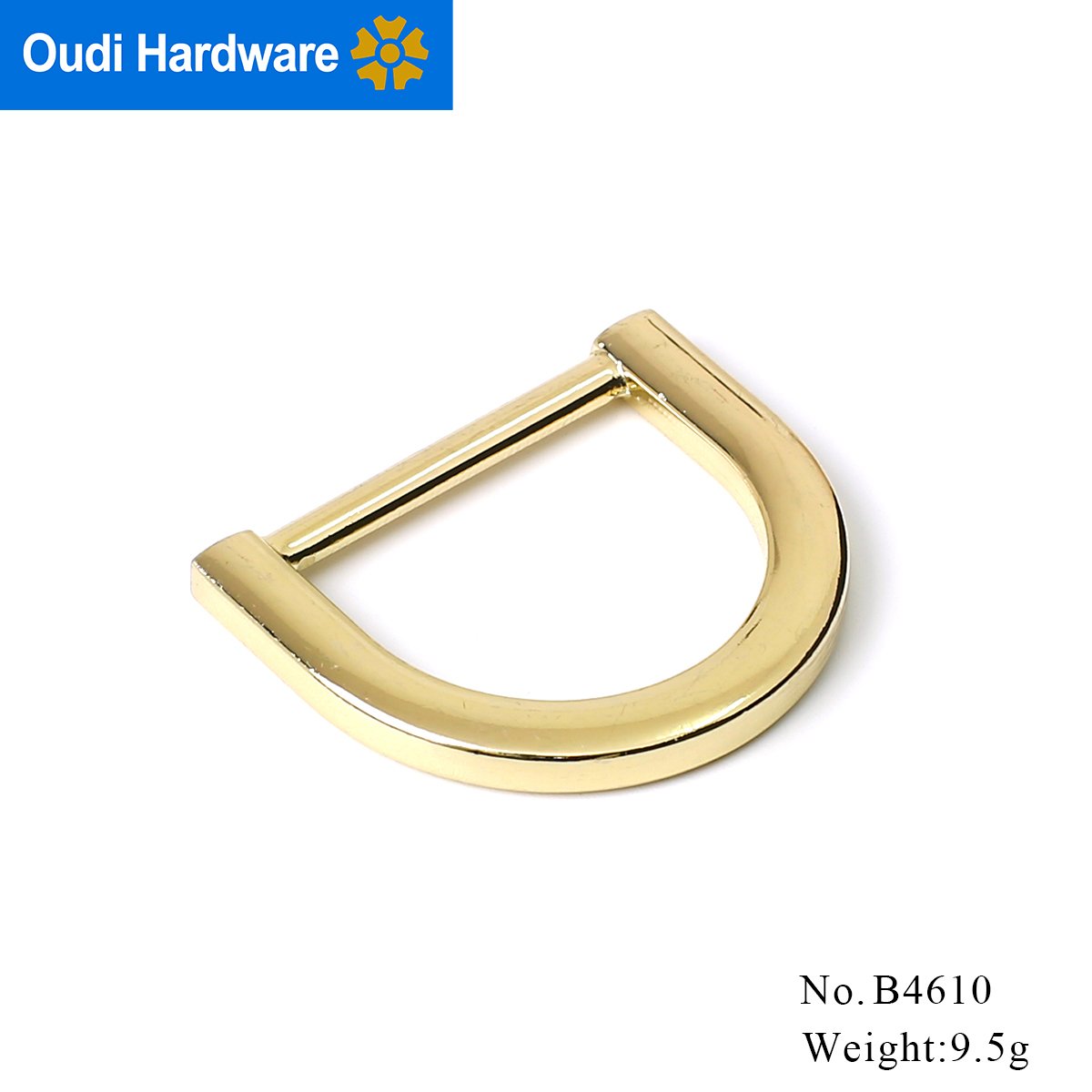 Factory Sale Custom Rectangle D Ring Buckle 1 Inch Zinc Alloy D Ring Key Chain Bag Parts Accessories