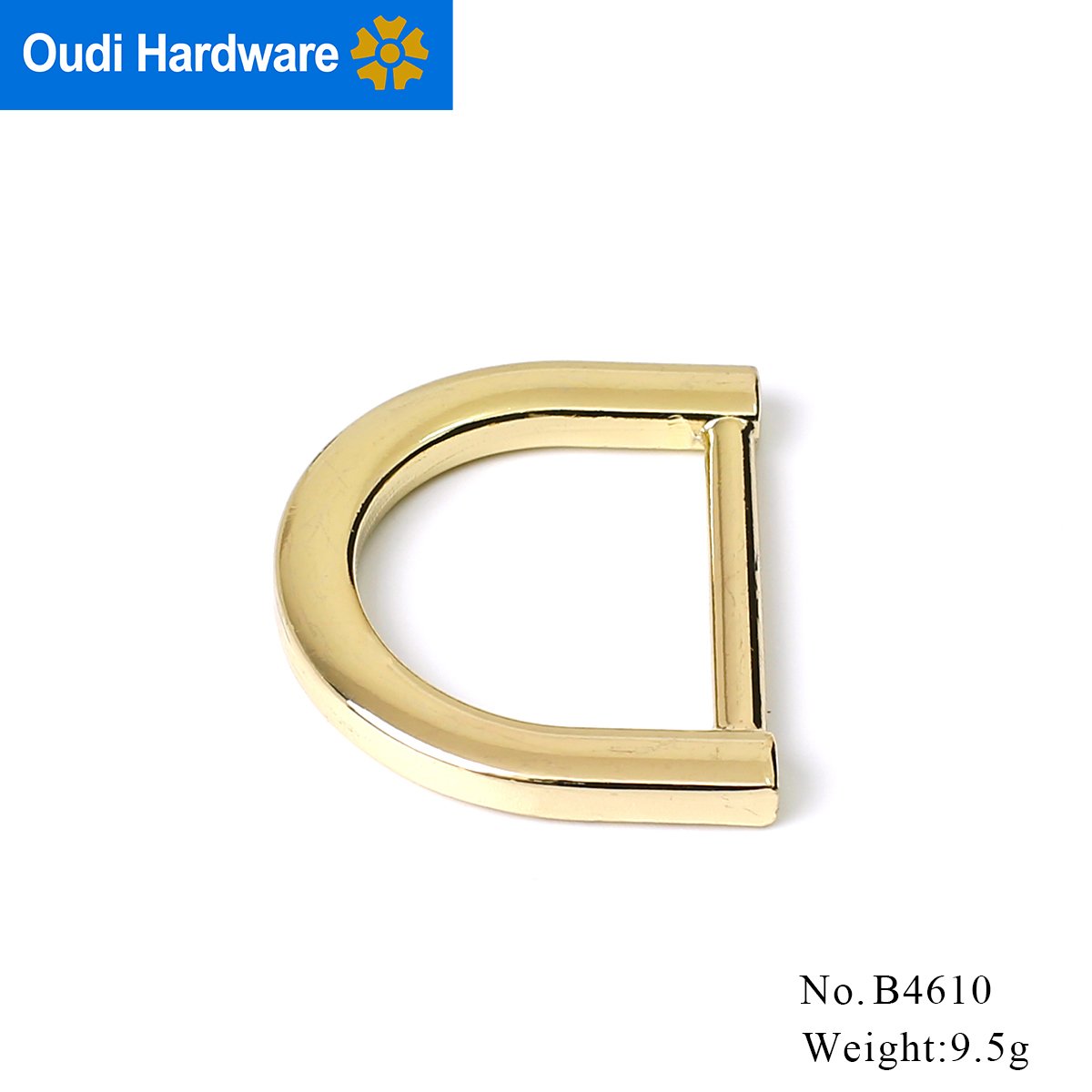 Factory Sale Custom Rectangle D Ring Buckle 1 Inch Zinc Alloy D Ring Key Chain Bag Parts Accessories