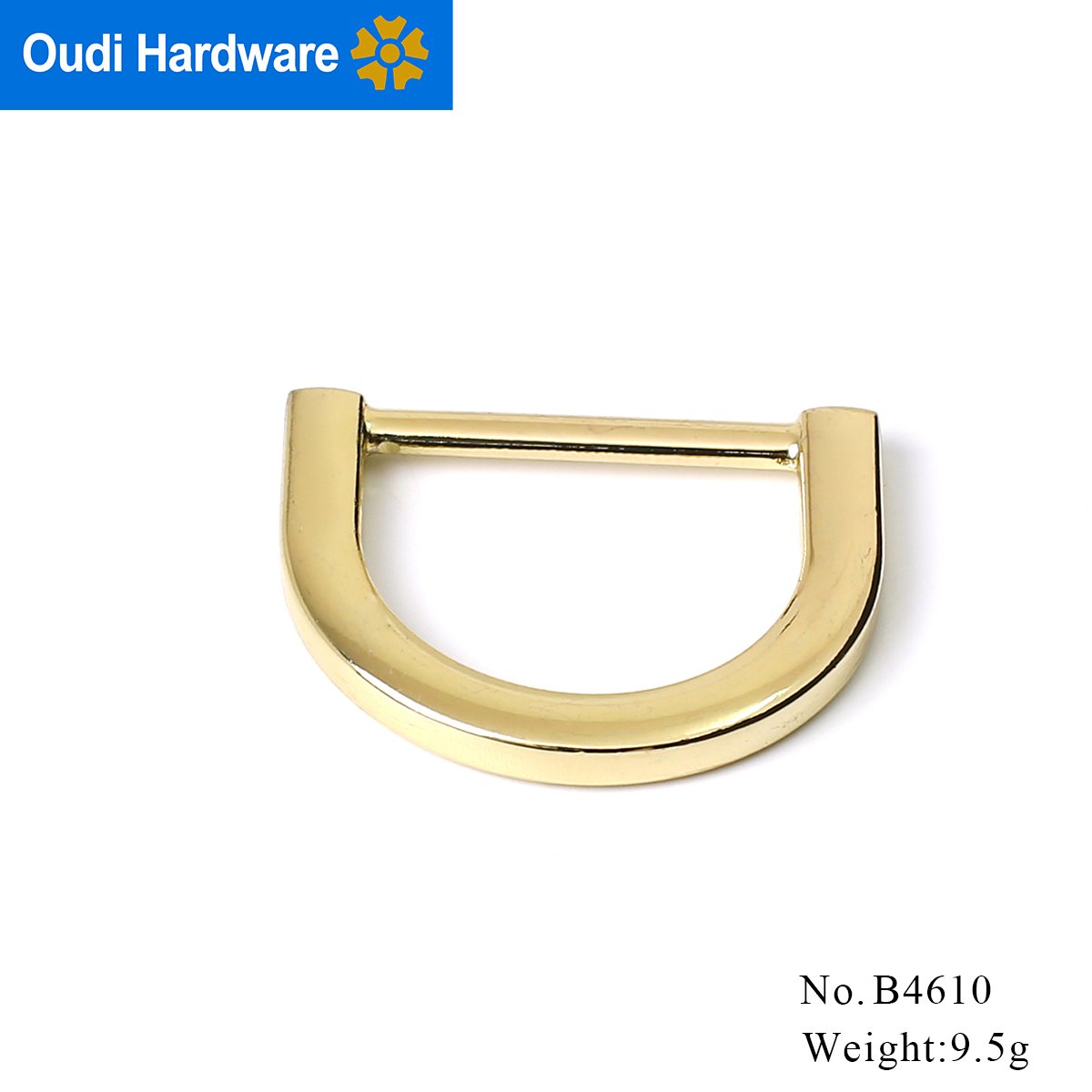 Factory Sale Custom Rectangle D Ring Buckle 1 Inch Zinc Alloy D Ring Key Chain Bag Parts Accessories