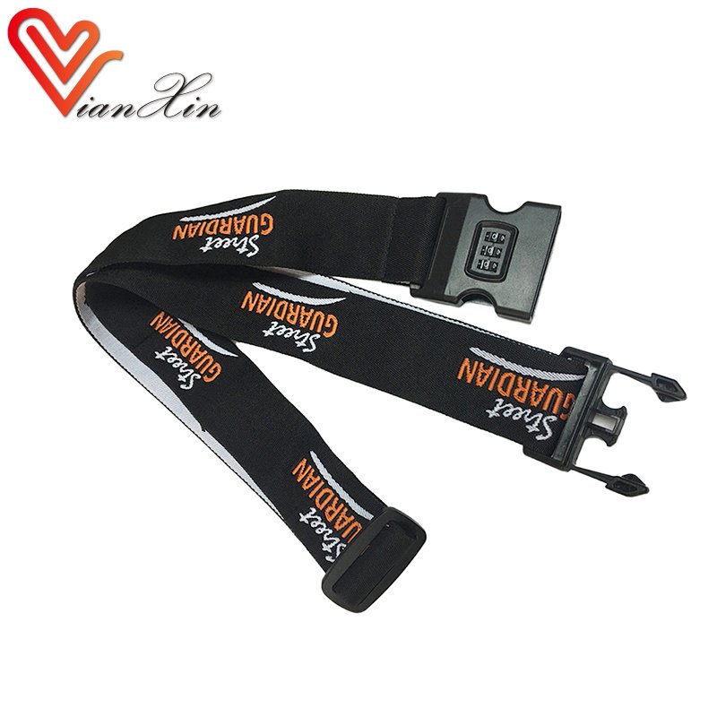 High Quality Personalized Embroidered Custom Luggage Strap for Selling Luggage Tag Strap with Buckles