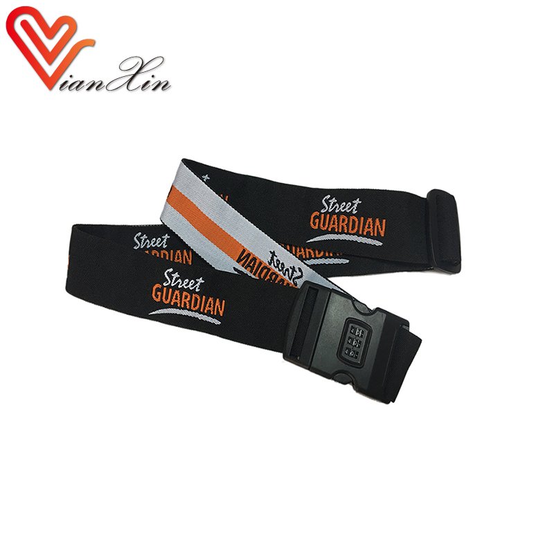High Quality Personalized Embroidered Custom Luggage Strap for Selling Luggage Tag Strap with Buckles