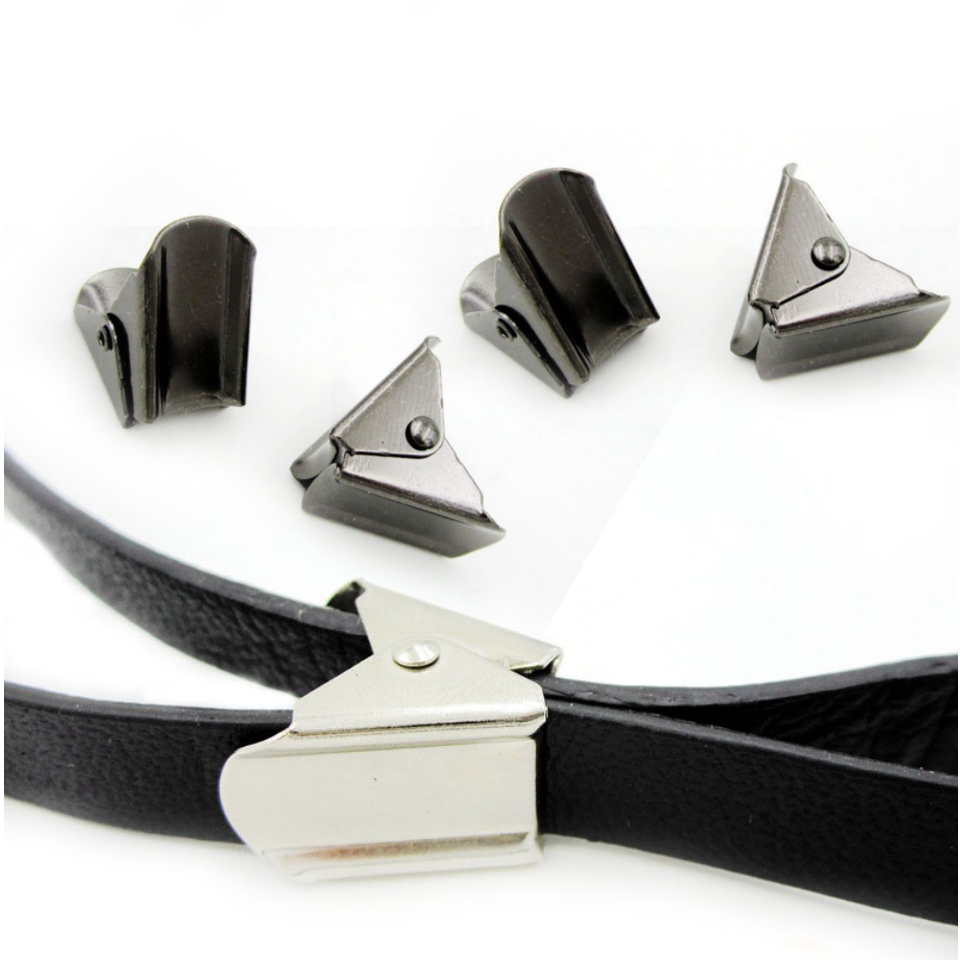 Metal Webbing Bulldog Clips Badge ID Holders Card Clips Cam Buckle For Webbing Cords to Adjust Length fixing Accessories