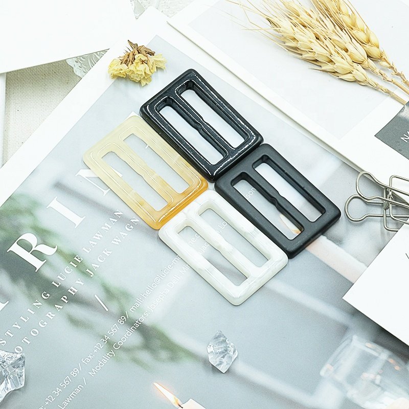 High Quality Customization Resin Women Trench Coats Square Belt Buckle Rectangle Waist plastic buckles For Clothing