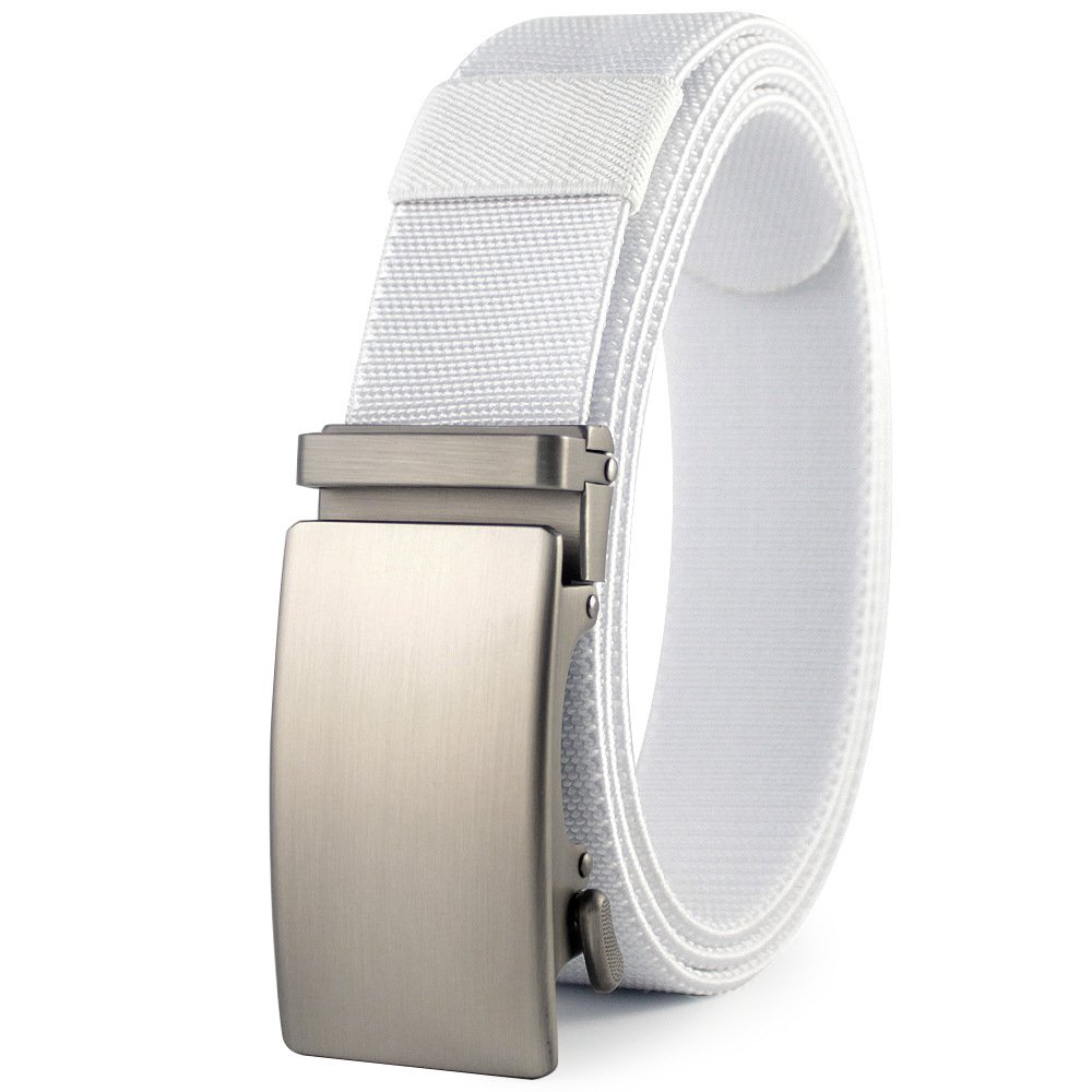 Men's Outdoor Sports Stretch Belt Automatic Buckle Golf Trouser Belt Trendy Hundred Nylon belt