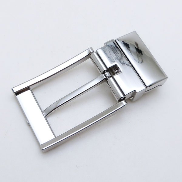 Western Shiny Nickel Free Double Sides Reversible 35MM Zinc Alloy Clip Pin Buckle For Men Luxury Leather Belt