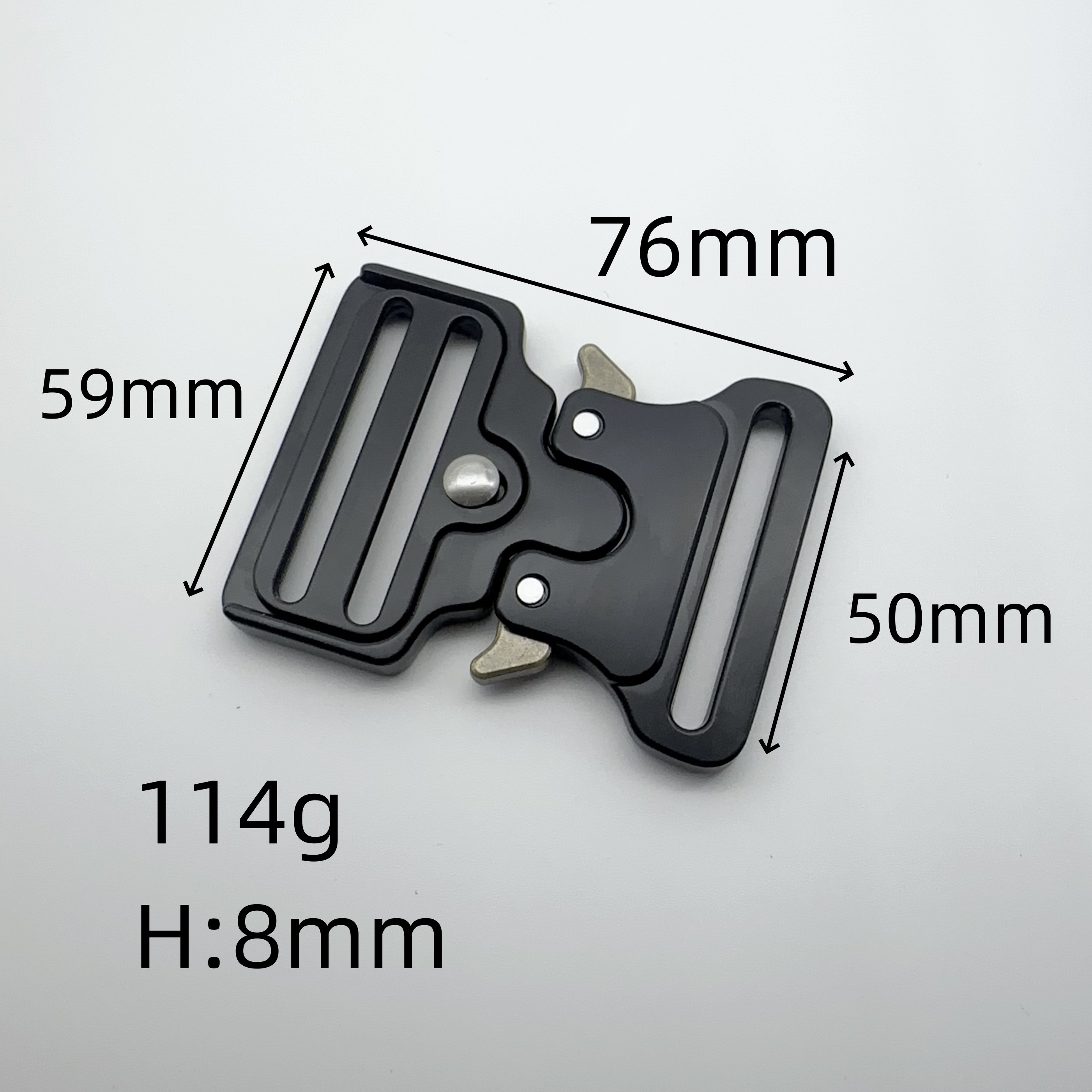 50mm 4869 Zinc alloy Quick release buckle High quality adjustable metal buckle Outdoor mountain climbing tactical buckle