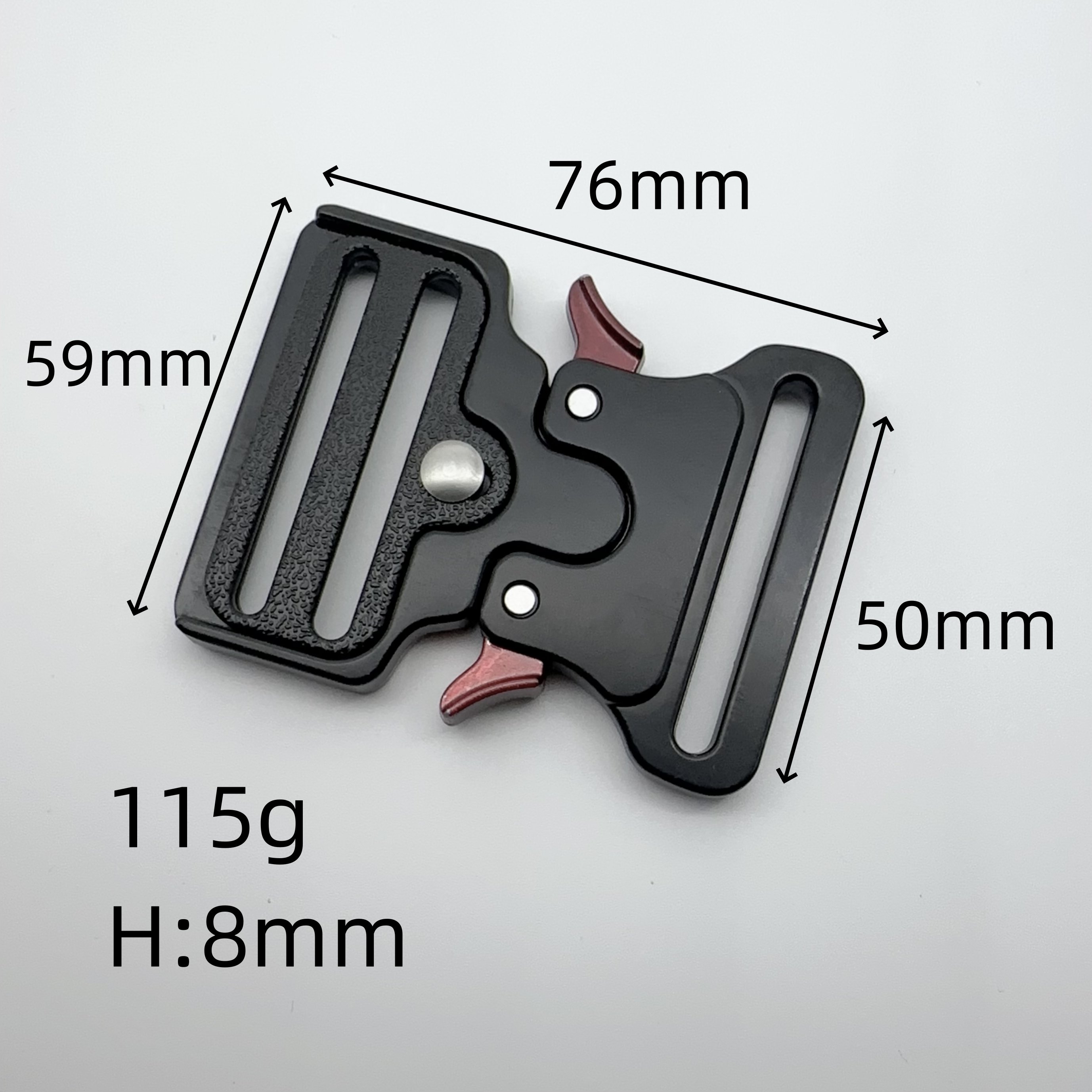 50mm 4869 Zinc alloy Quick release buckle High quality adjustable metal buckle Outdoor mountain climbing tactical buckle